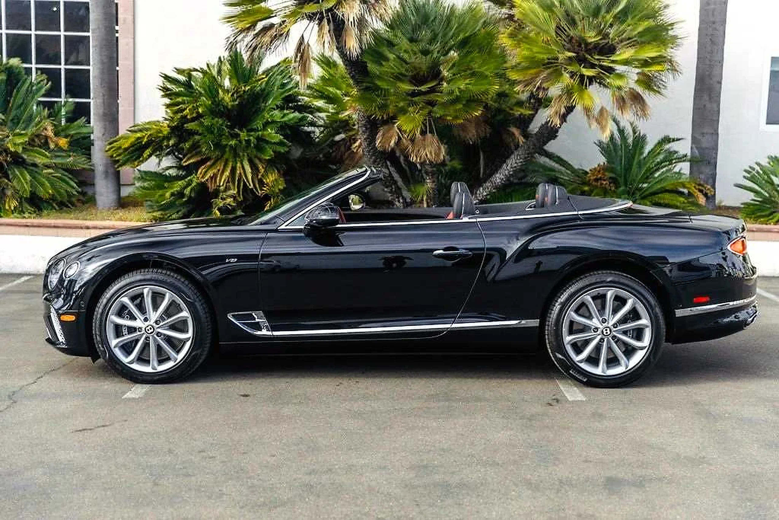 Bentley Continental GTC exterior for miami villa car delivery