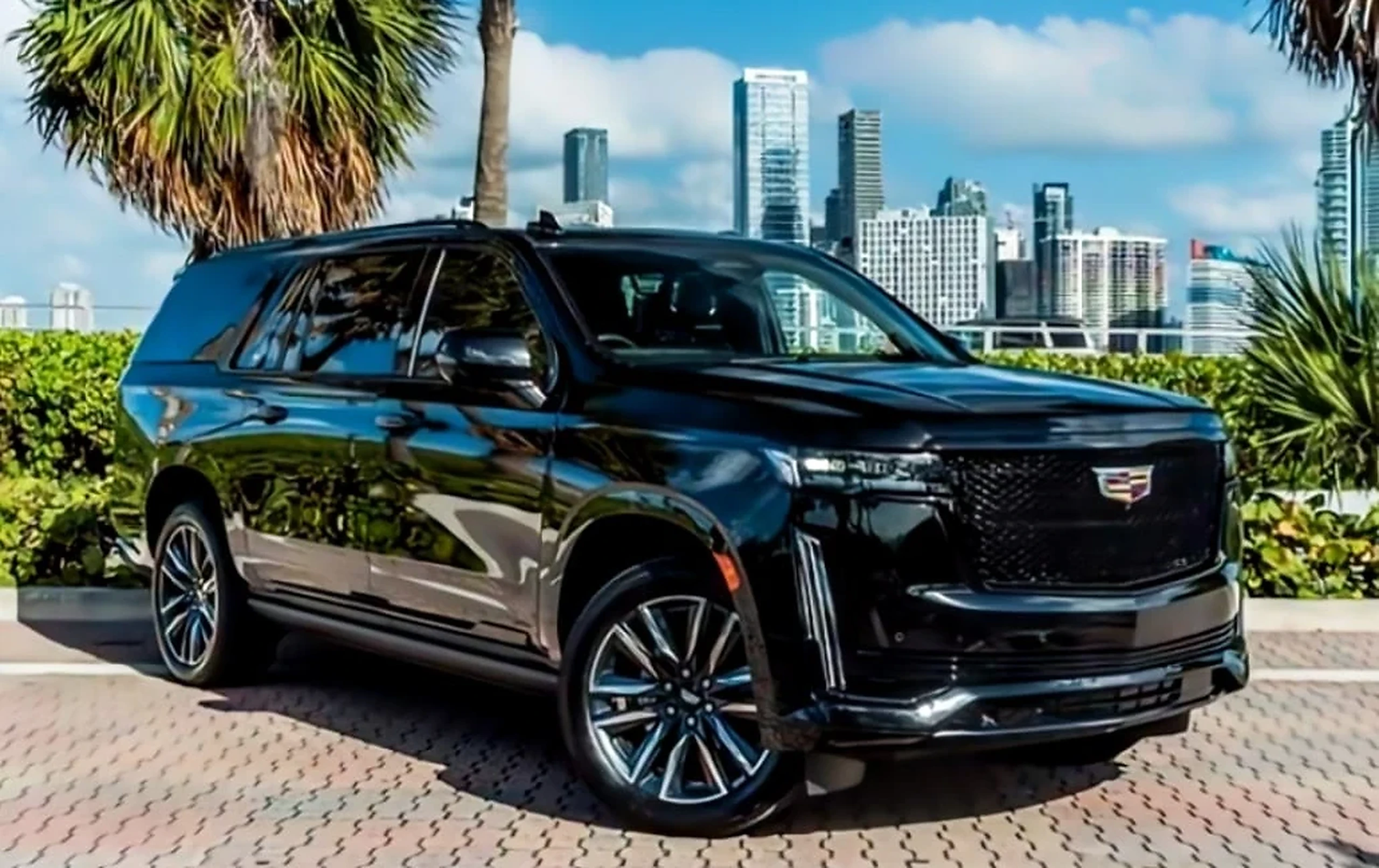 Cadillac Escalade ESV exterior for private jet & fbo delivery