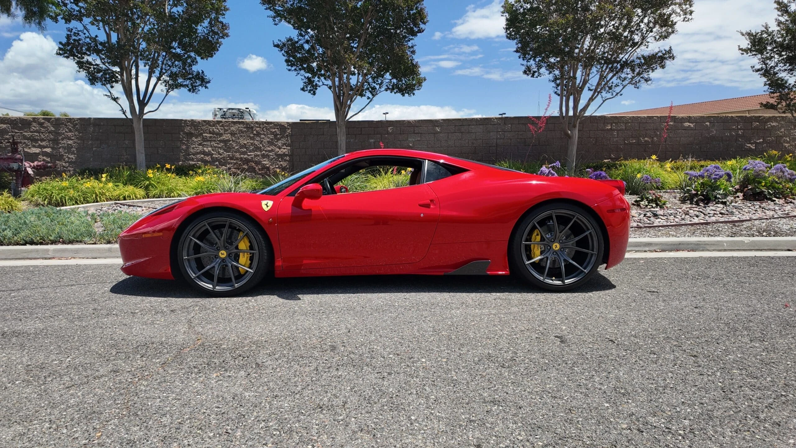 Ferrari 458 Italia detail relevant to miami date-night exotic car rentals on LUXURY CAR RENT / US