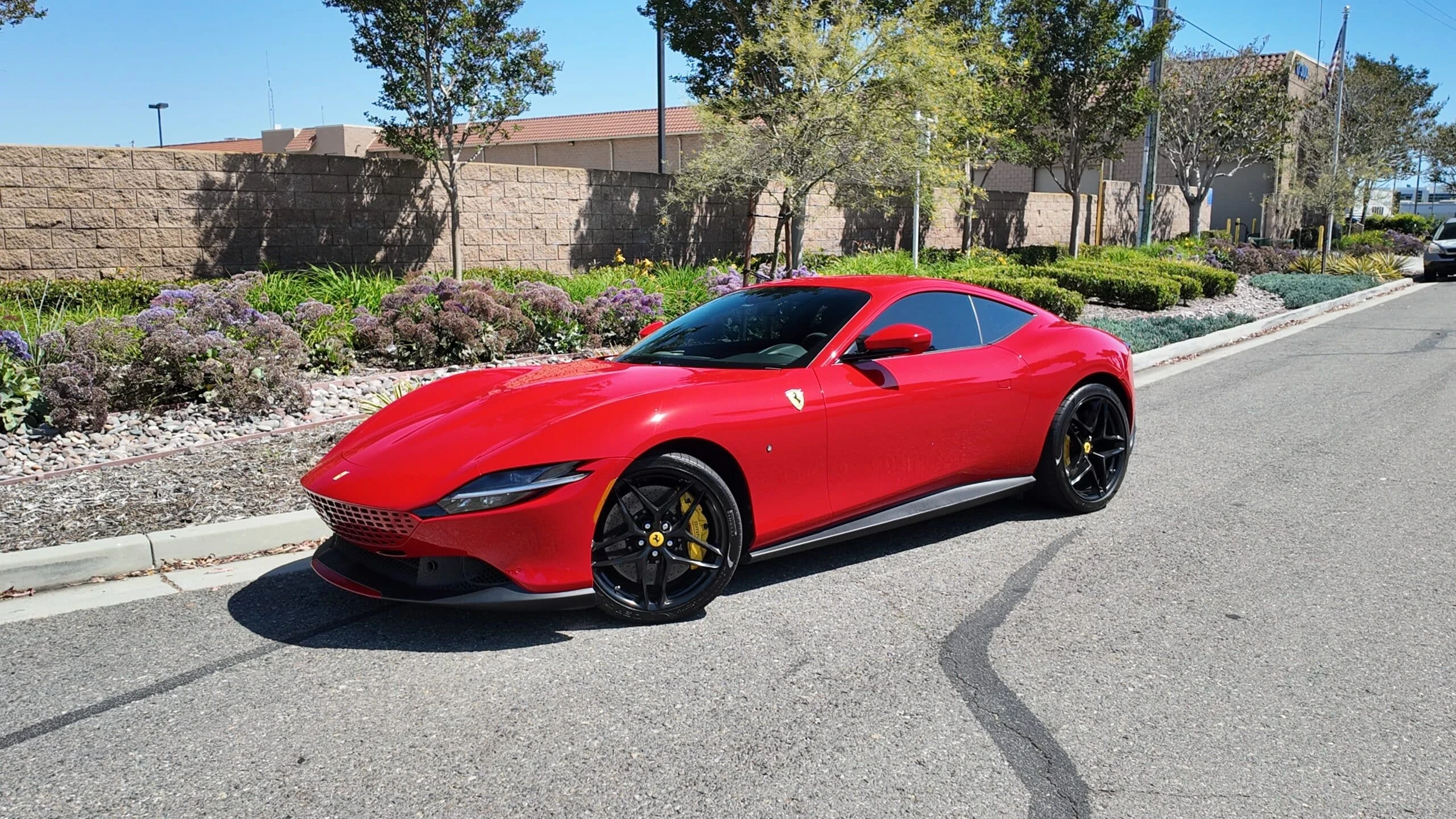 Ferrari Roma exterior for miami date-night exotic car rentals