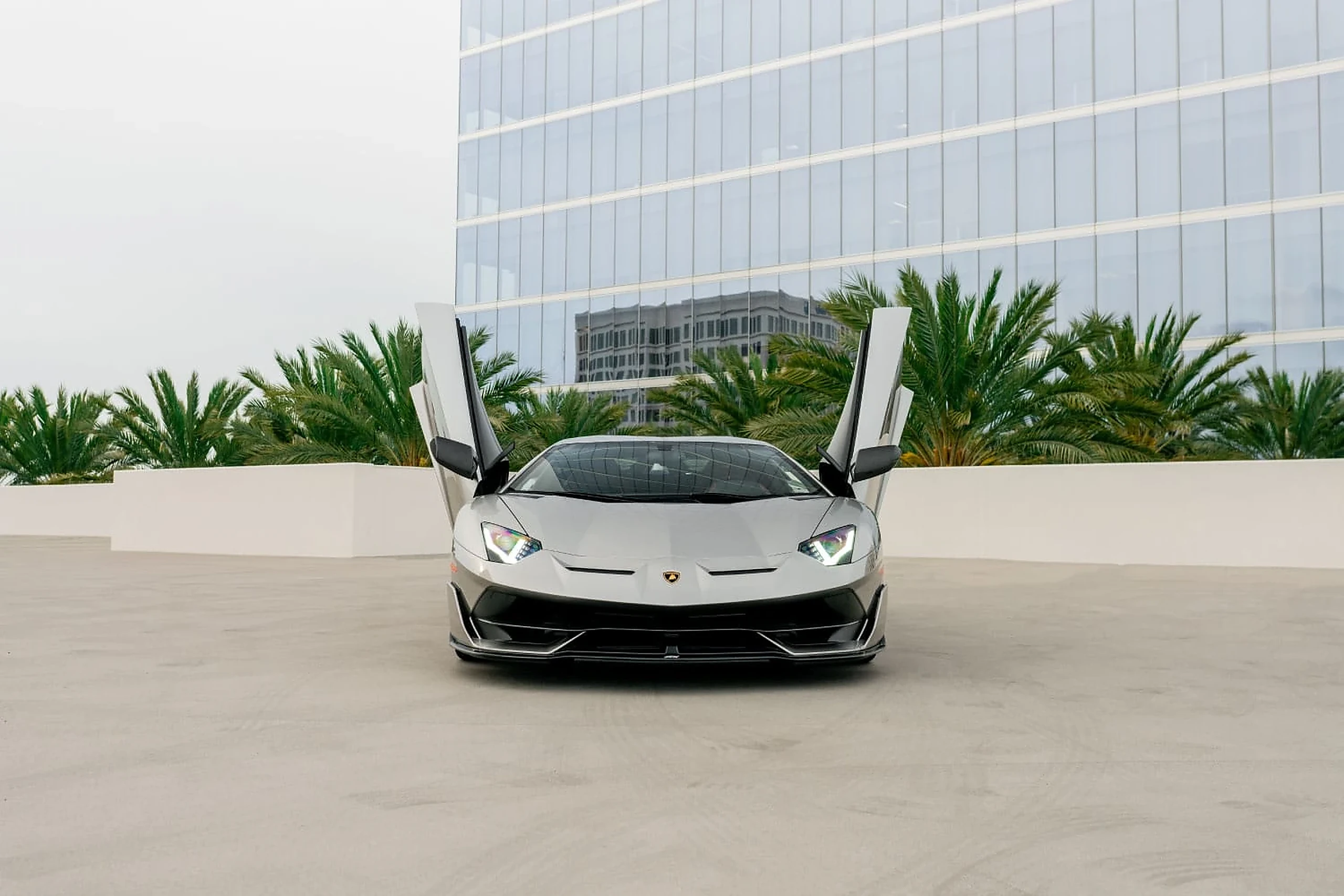Lamborghini Aventador SVJ detail relevant to miami event-venue car delivery on LUXURY CAR RENT / US
