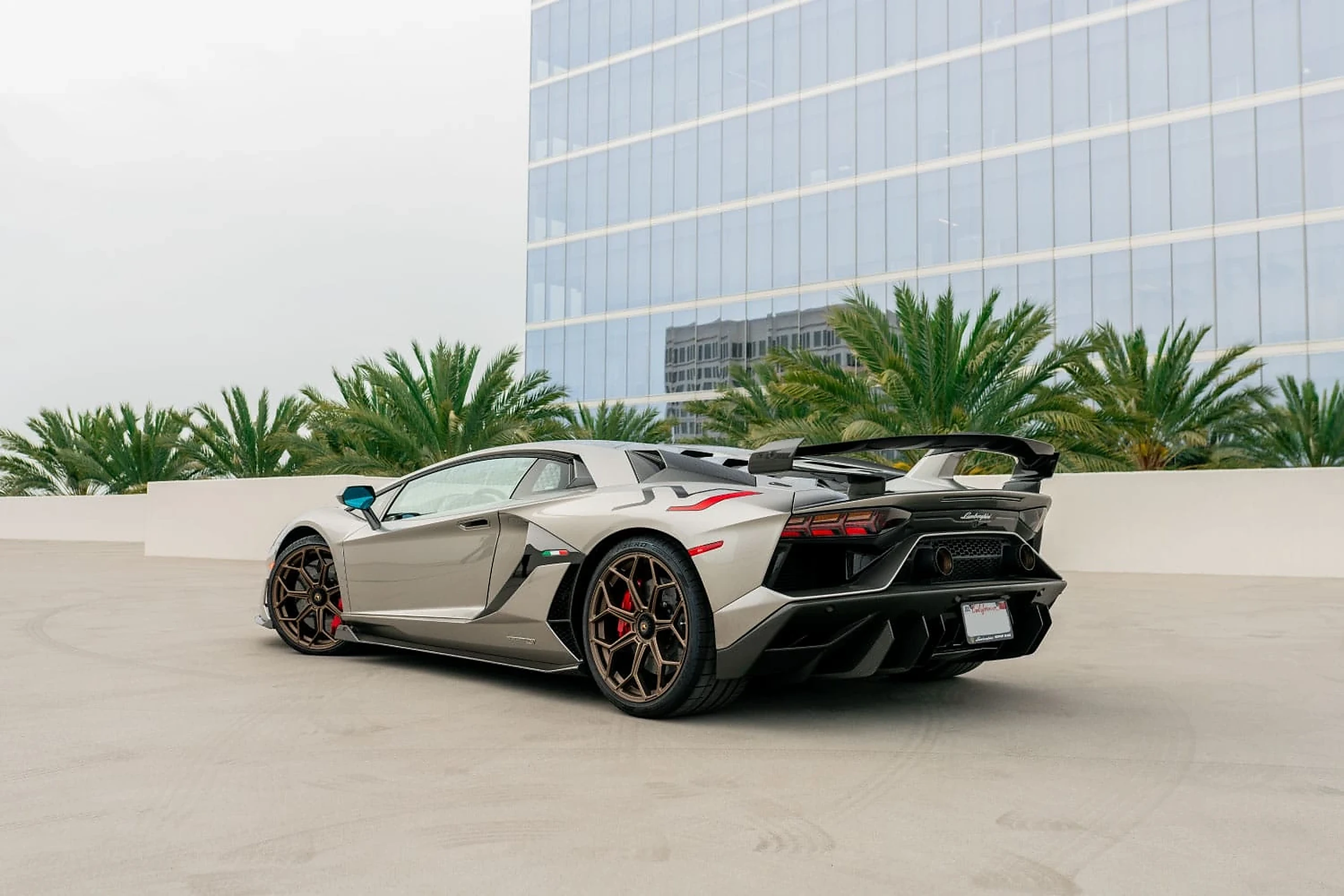 Lamborghini Aventador SVJ detail relevant to v12 exotic car rentals on LUXURY CAR RENT / US