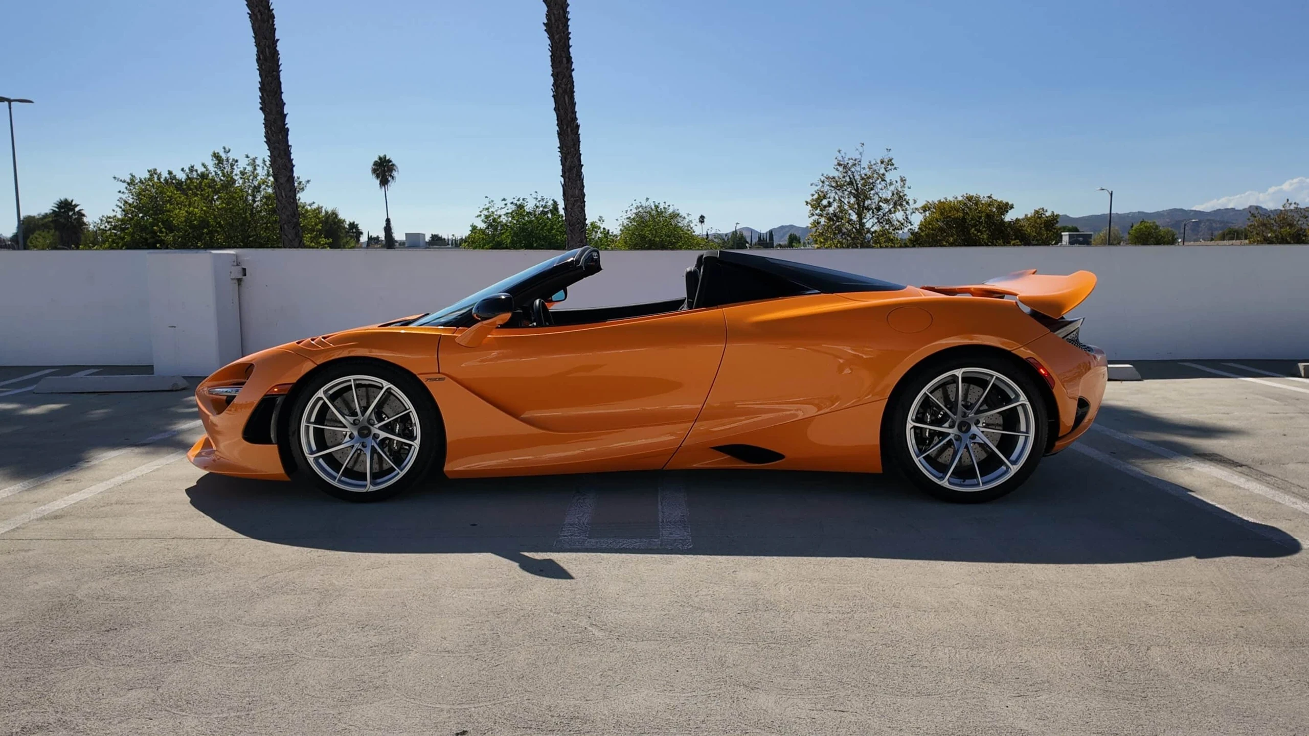 McLaren 750S Spider detail relevant to miami swim week exotic car rentals on LUXURY CAR RENT / US